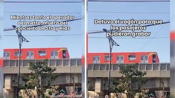¡Viral! Así fue el momento en que un conductor del Metro CDMX detuvo el tren para grabar a Stray Kids.