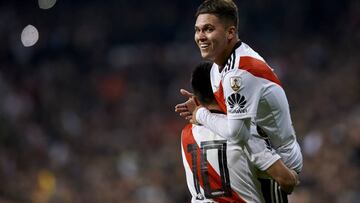 Pity Martínez le pide a Juanfer Quintero que se quede en River