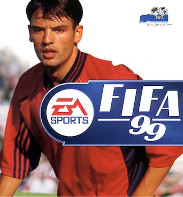 Fernando Morientes sale vestido con los colores de la roja en FIFA 99. 