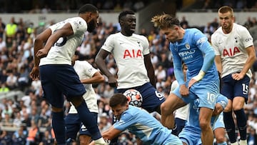 Davinson Sánchez, con calificación alta tras partidazo ante el City