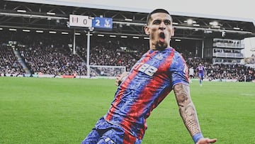Daniel Muñoz, nominado al mejor gol del mes en Crystal Palace por el que le marcó a Fulham.