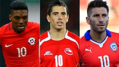 Ellos jugaron con la "10" por la Roja y no los recordabas