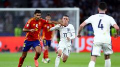 Why did Rodri come off for Spain against England?