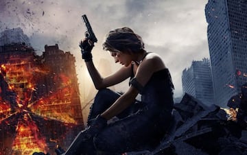Milla Jovovich como Alice en las películas de Resident Evil.